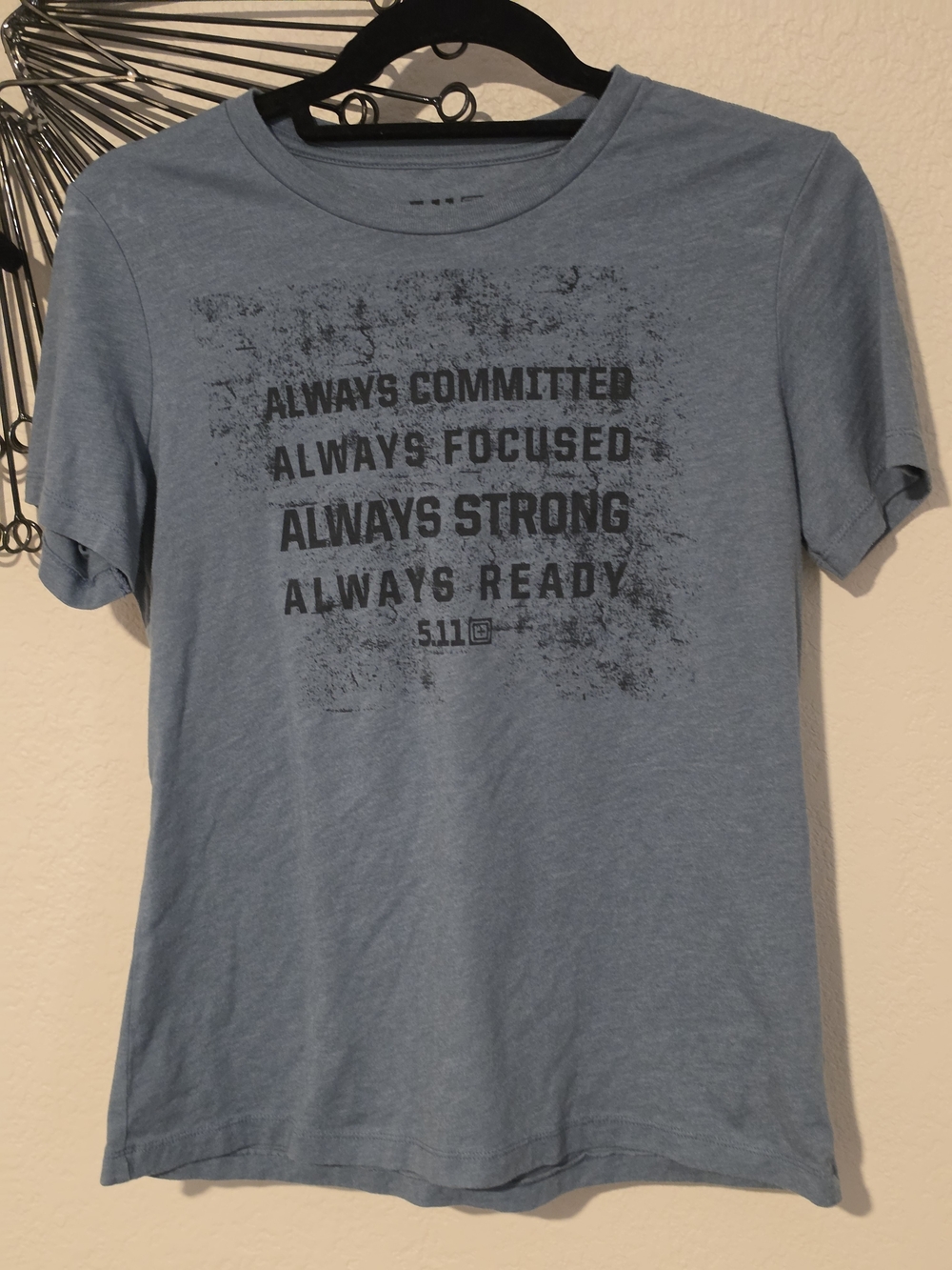 5.11 Tactical Women's Light Blue Short Sleeve Graphic Tee